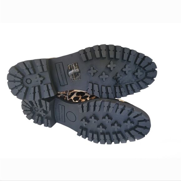 Rebecca Minkoff Leopard Combat Cow Fur Boots - Size 6.5 - NWOT - Picture 7 of 8